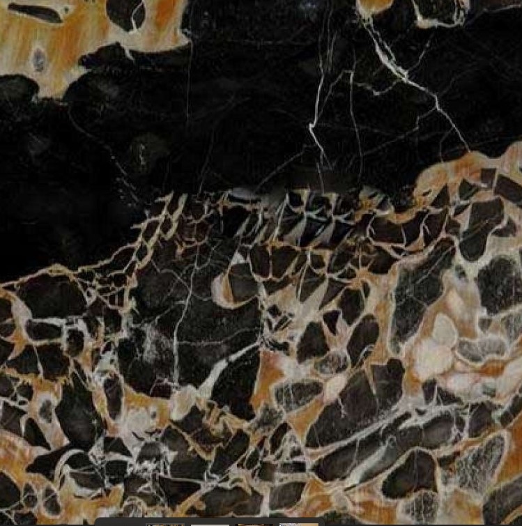 Đá marble black yellow